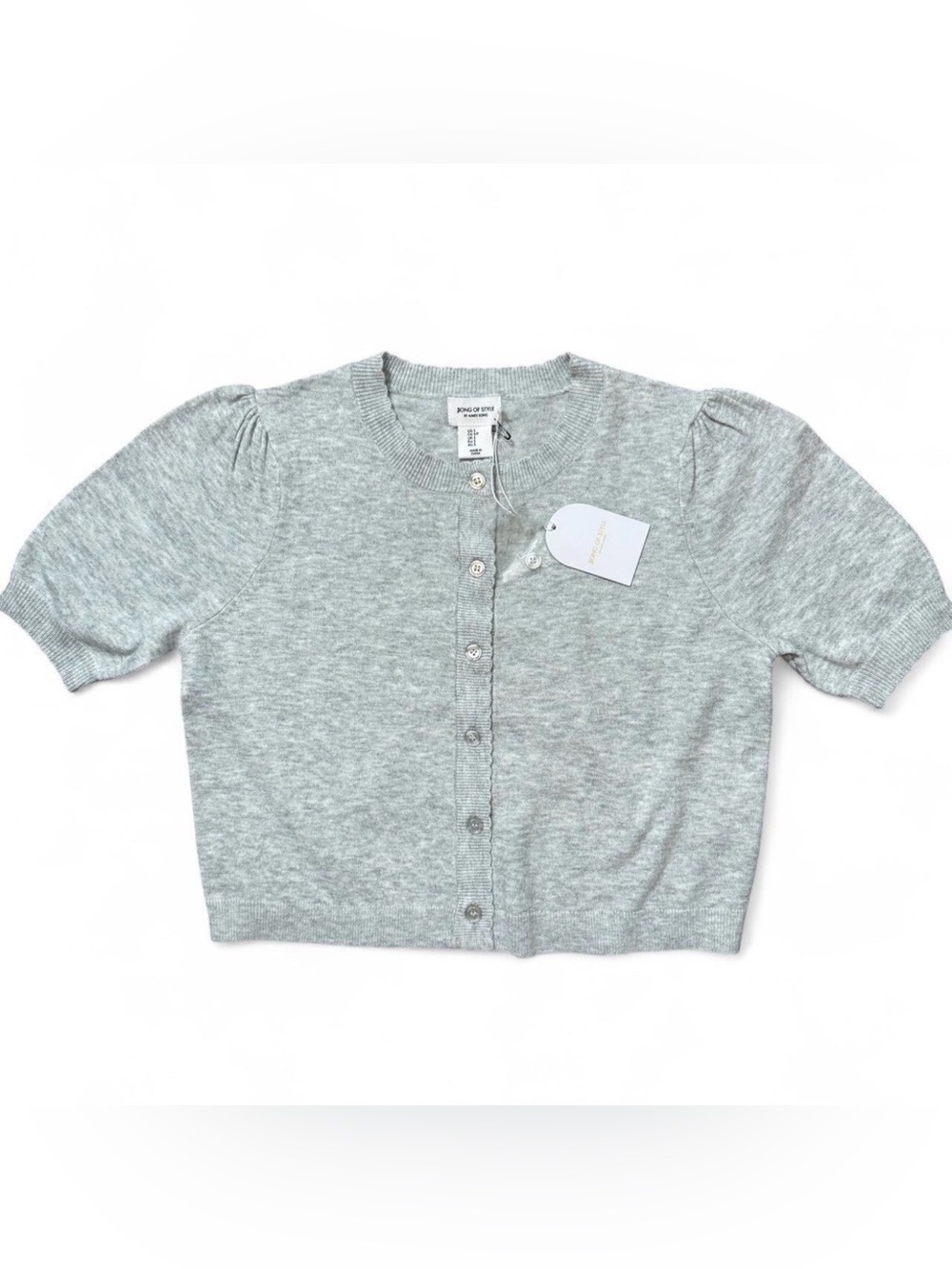 Song of Style by Aimee Song short-sleeve Button-Front Knit Cardigan Large NWT